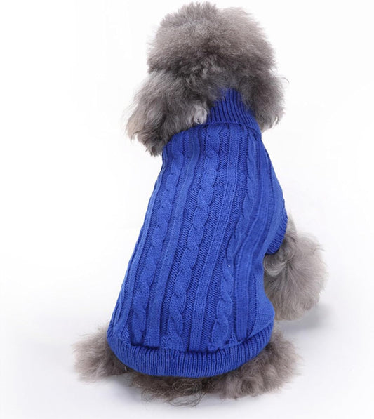 Small Dog Sweaters Knitted Pet Cat Sweater Warm Dog Sweatshirt Dog Winter Clothes Kitten Puppy Sweater