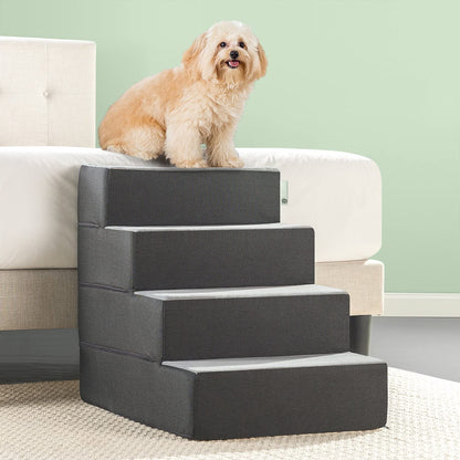 Easy Pet Stairs/Pet Ramp/Pet Ladder, X-Large, Grey