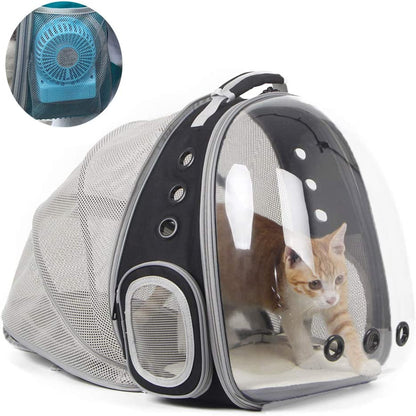 Cat Bubble Backpack Carrier, Space Capsule Transparent Pet Carrier Backpack for Small Dog, Pet Carrying Hiking Traveling Backpack