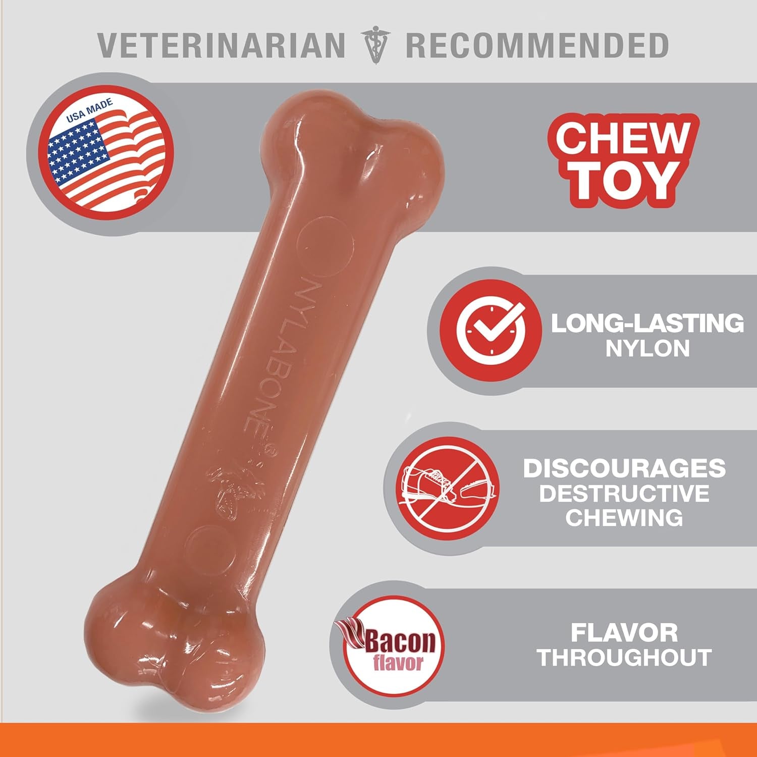 Classic Twin Pack Power Chew Flavored Durable Dog Chew Toy