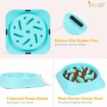 Dog Feeder Slow Eating Pet Bowl Eco-Friendly Durable Non-Toxic Preventing Choking Healthy Design Bowl for Dog Pet Stop Bloat Bowl