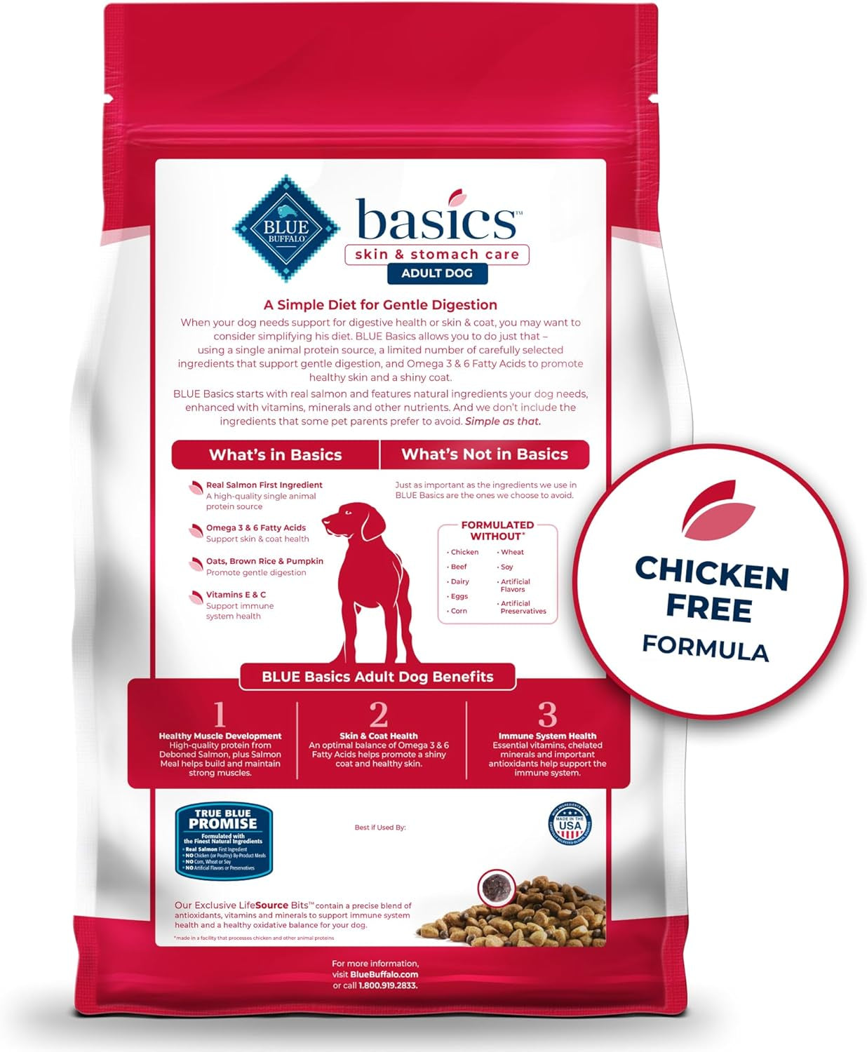 Basics Limited Ingredient Diet, Grain Free Natural Adult Dry Dog Food